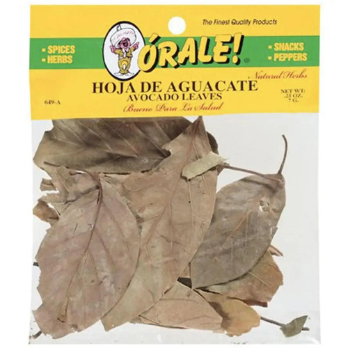  Orale Avocado Leaf / Aguacate 0.25 oz (12-Case) - Ã“rale Hoja de Aguacate Avocado Leaves 7g 