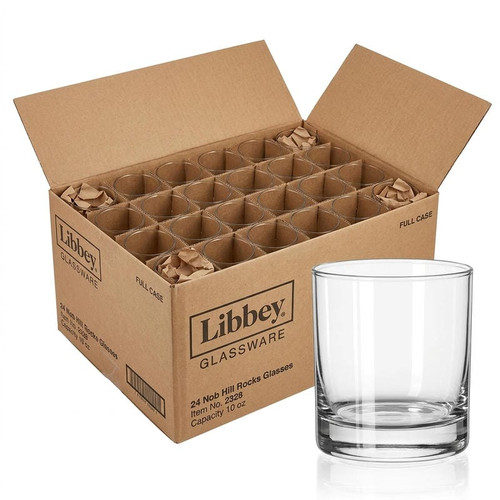 Libbey Nob Hill 10.25 oz. Classic Rocks Glass Set - 24/Case-Chicken Pieces