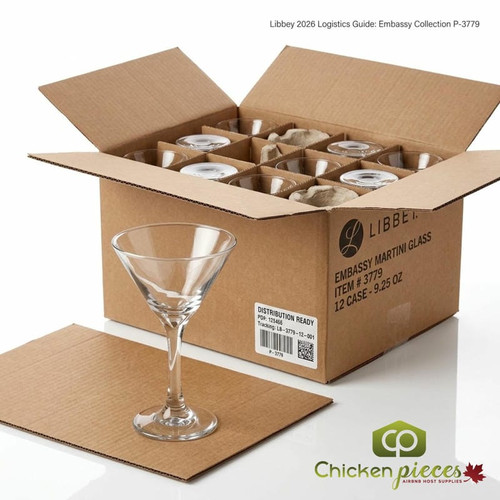 Libbey Embassy 7.5 oz. Timeless Martini Glass Set - 12/Case-Chicken Pieces