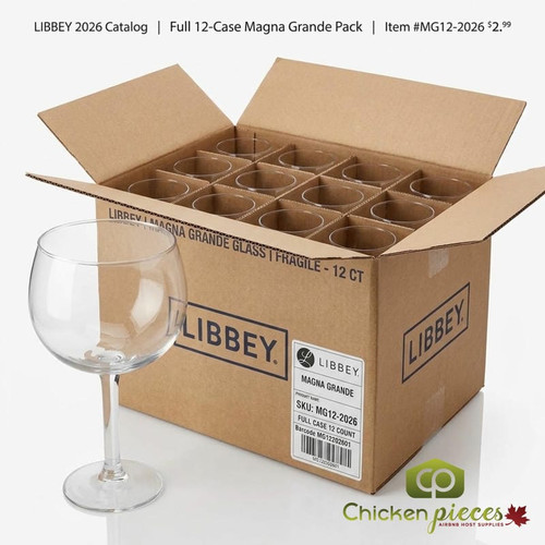 Libbey Grande Collection 27.25 oz. Magna Margarita Glass Set - 12/Case-Chicken Pieces