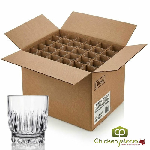 Libbey Everest 9 oz. Stackable Rocks Glass Set - 36/Case-Chicken Pieces