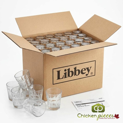 Libbey Gibraltar 7 oz. Rocks/Old Fashioned Glass - Case of 36-Chicken Pieces