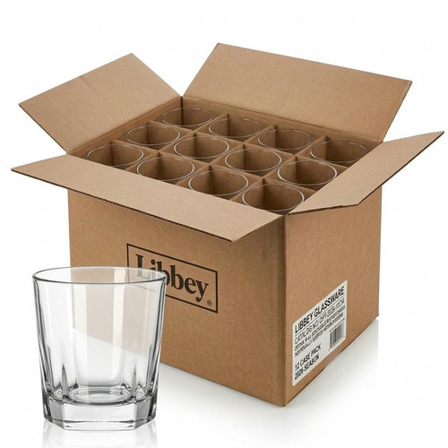 Libbey 12-Case Optiva 10 oz. Stackable Rocks/Old Fashioned Glassware-Chicken Pieces