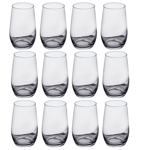 Libbey Set of 12 Stemless Taster Glasses - 6.25 oz. Perfect for Wine