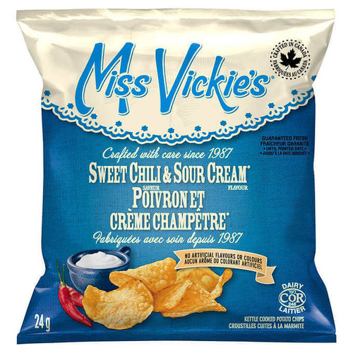 Miss Vickie's Potato Chips Variety Pack, 36 × 24 g - (6/CASE)-Chicken Pieces