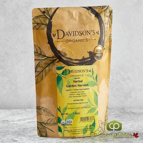Davidson's Organic Garden Harvest Herbal Loose Leaf Tea | 1LB/0.45 KGS