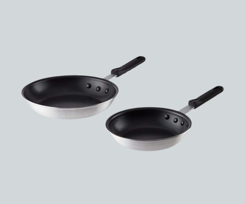 CP Hospo 2-Piece Aluminum Non-Stick Fry Pan Set - Versatile Kitchen, Sizes 8" and 10"-Chicken Pieces