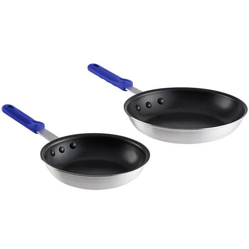CP Hospo 2-Piece Aluminum Affordable Non-Stick Fry Pan Set-Chicken Pieces