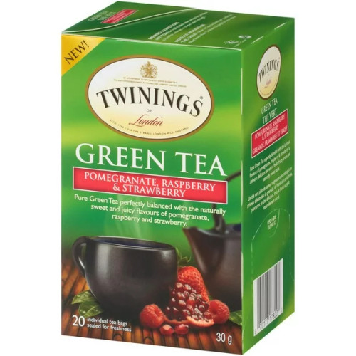 Twinings Pomegranate, Raspberry, & Strawberry Tea Bags - 20/Box(6/CASE)-Chicken Pieces
