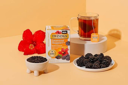 Twinings Blackberry, Hibiscus, & Elderberry Herbal Tea Bags - 16/Box(6/CASE)-Chicken Pieces