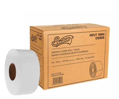 Suave 2-Ply Jumbo Bath Tissue - 9 cm × 213 m, 8-Pack, 100% Recycled-Chicken Pieces