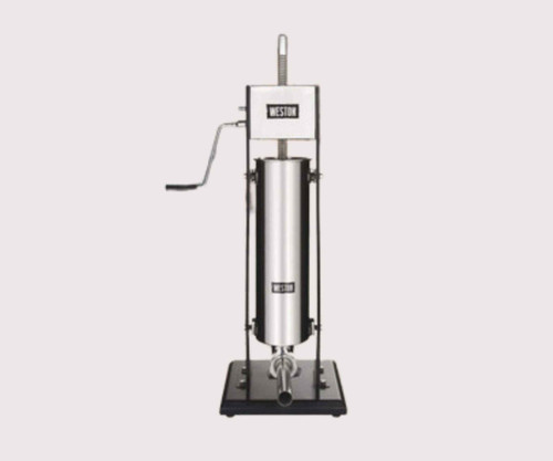 Weston 15 lb. Manual 2 Speed Heavy-Duty Vertical Sausage Stuffer-Chicken Pieces