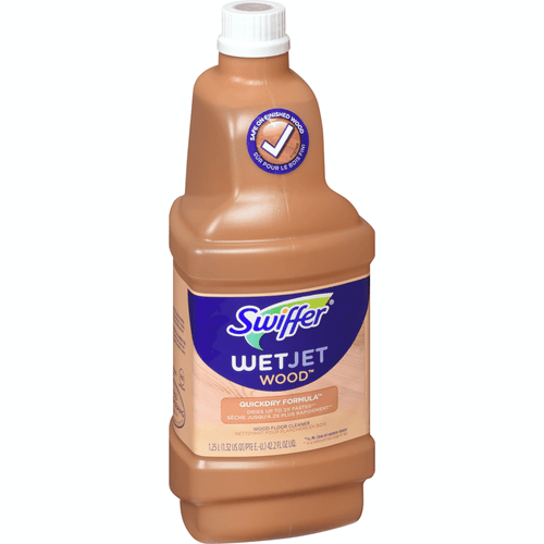 Swiffer WetJet Wood Floor Fast Drying Cleaner Refill - 1.25 L(4/Case)-Chicken Pieces