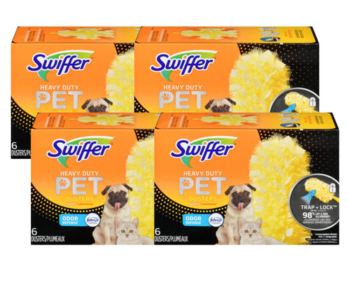 Swiffer Dusters Pet Heavy Duty Refills with Odor Defense - 6 Pack(4/Case)-Chicken Pieces