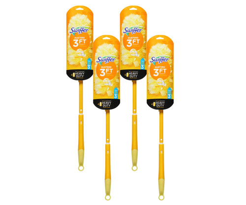 Swiffer Dusters Heavy Duty Super Extendable 1 Handle, 4 Dusters(4/Case)-Chicken Pieces