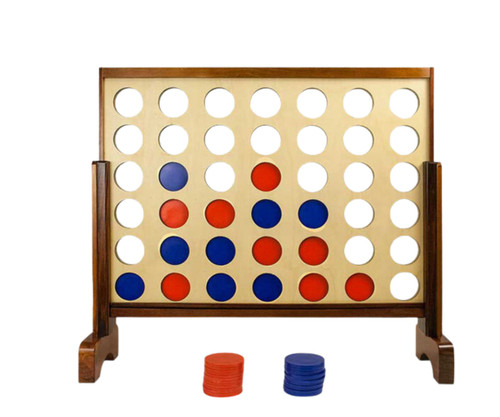 Yard Games 31" x 23" Giant Four-in-a-Row Game Set-Chicken Pieces