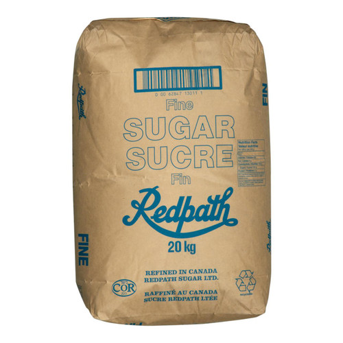 Redpath Fine Granulated Sugar Bulk Food Service- 20kg (63 BAGS/PALLET)- LOADING DOCK DELIVERY ONLY   Redpath Fine Granulated Sugar Bulk Food Service- 20kg (63 BAGS/PALLET)- LOADING DOCK DELIVERY ONLY