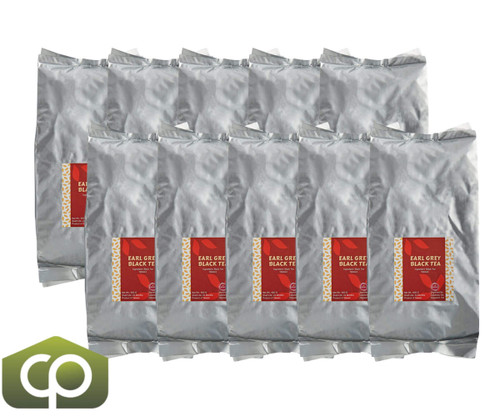 Bossen 1.3 lb. (600g) / 0.6 kg Earl Bubble Tea Grey Black Loose Leaf Tea - Citrusy Flavor(10/Case)-Chicken Pieces