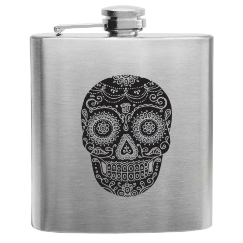 Dia De Los Muertos Stainless Steel Flask by True Dia De Los Muertos Stainless Steel Flask by True