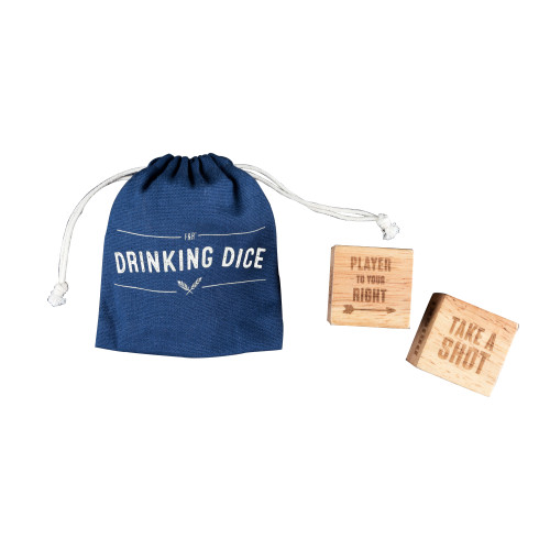 Wood Drinking Dice Set by Foster & Rye
