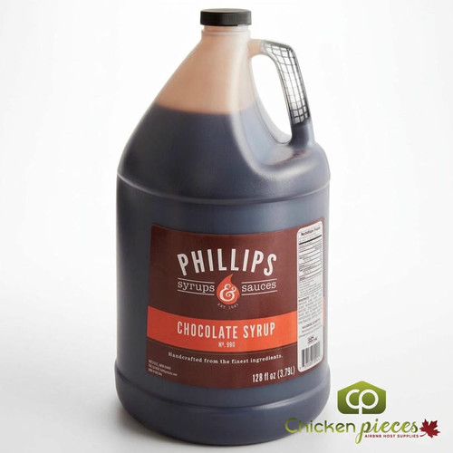 Phillips 1 Gallon (3.78541 Liters) Chocolate Syrup-Chicken Pieces
