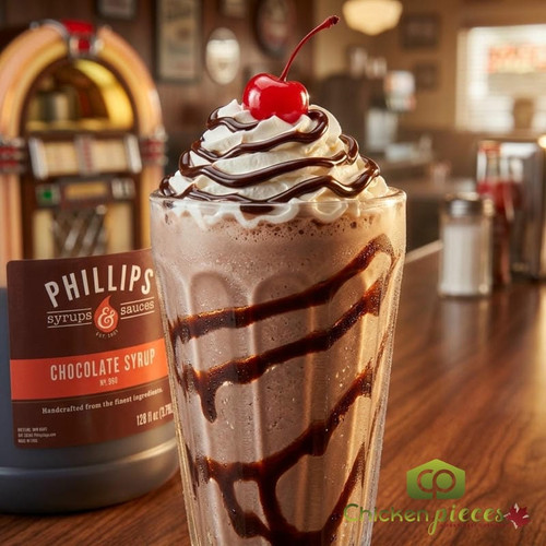 Phillips 1 Gallon (3.78541 Liters) Chocolate Syrup-Chicken Pieces