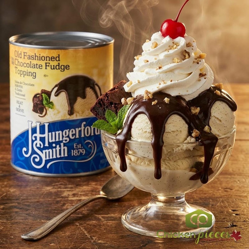 J. Hungerford Smith Old Fashioned Chocolate Fudge Topping - 54 lb. (24.49 kg)-Chicken Pieces