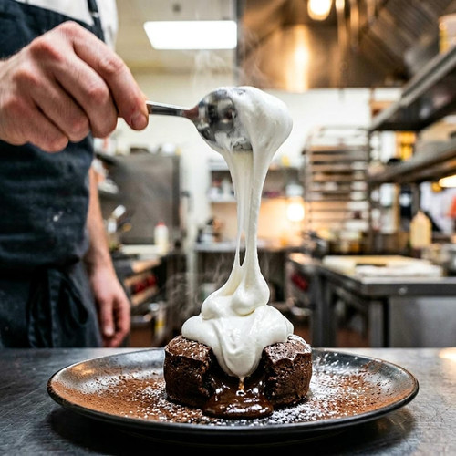 J. Hungerford Smith Ready-to-Use Marshmallow Topping - 12 lb. (5.44 kg)-Chicken Pieces