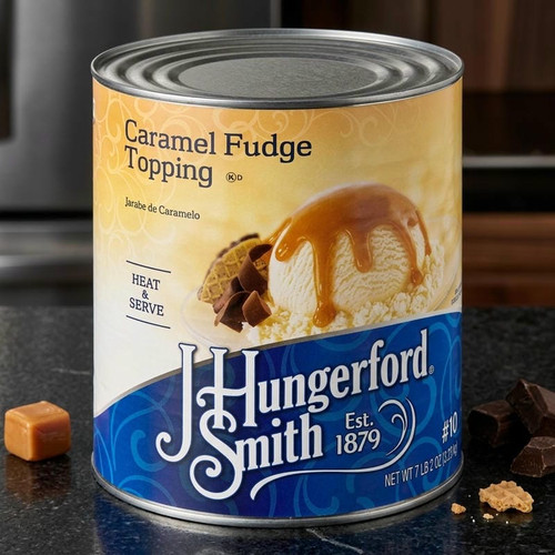 J. Hungerford Smith Caramel Fudge Topping - 56 lb. (25.40 kg)-Chicken Pieces