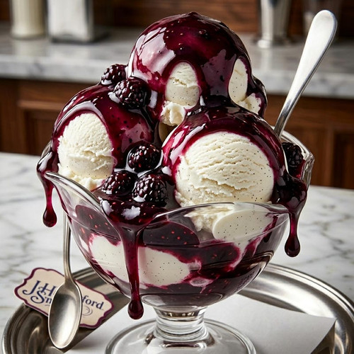 J. Hungerford Smith 115 oz. (3.4 Liters) Black Raspberry Dessert Topping-Chicken Pieces