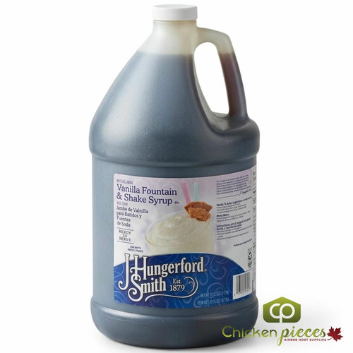 J. Hungerford Smith Vanilla Fountain & Milkshake Syrup 1 Gallon (3.78 Liters)-Chicken Pieces