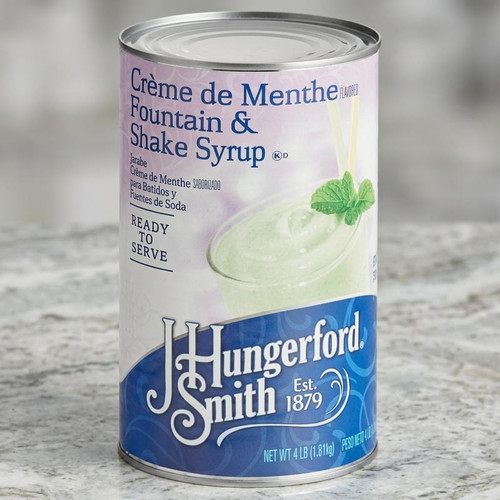 J. Hungerford Smith Creme De Menthe Fountain & Milkshake Syrup - 27 lbs (12.25 kg)-Chicken Pieces