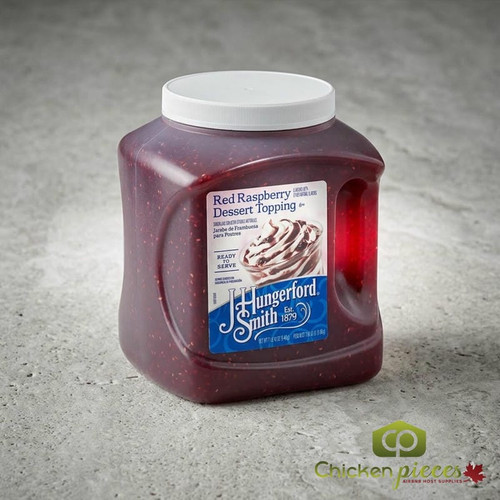 J. Hungerford Smith Cherry Dessert Topping 115 oz. (3.4 Liters)-Chicken Pieces