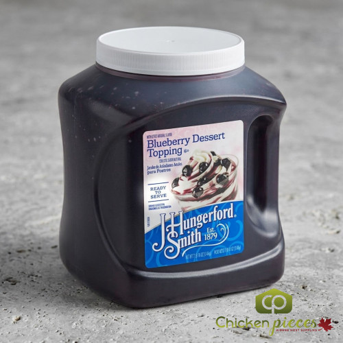 J. Hungerford Smith Blueberry Dessert Topping 115 oz. (3.4 Liters)-Chicken Pieces