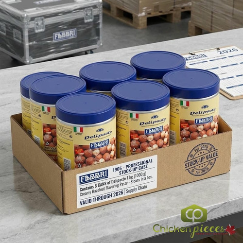 Fabbri Delipaste 1 kg (1000 g) Creamy Hazelnut Flavoring Paste-Chicken Pieces