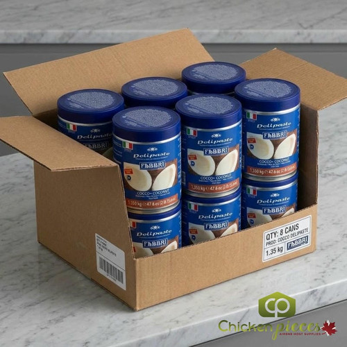Fabbri Delipaste 1.35 kg (1350 g) Coconut Flavoring Paste - Tropical Bliss-Chicken Pieces