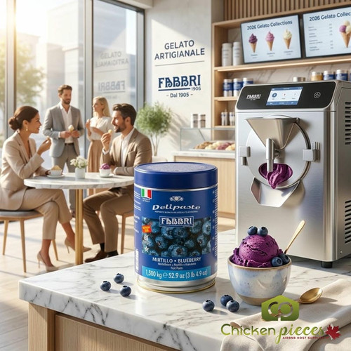 Fabbri Delipaste 1.5 kg (1500 g) Blueberry Flavoring Paste-Chicken Pieces