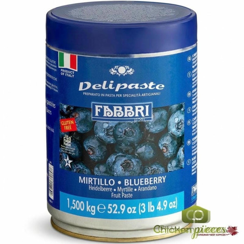 Fabbri Delipaste 1.5 kg (1500 g) Blueberry Flavoring Paste-Chicken Pieces