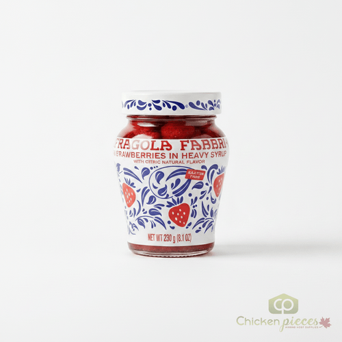 Fabbri Wild Strawberries in Syrup 8 oz. (230 g) - Nature's Sweet Touch-Chicken Pieces