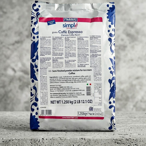 Fabbri 1.25 kg (2.75 lbs) Espresso Coffee Simple One-Step Soft Dessert Mix-Chicken Pieces