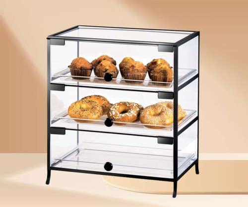 Cal-Mil Elegant 19" x 15" x 21 1/4" Iron Three Tier Display Case-Chicken Pieces