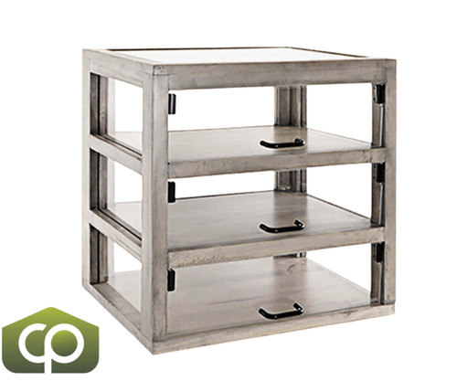 Cal-Mil Aspen Bakery Delights 20 3/4" x 15 1/2" x 22" 3-Tier Bakery Display Case-Chicken Pieces