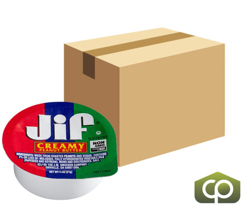 Jif Creamy Peanut Butter Portion Cups - 0.75 oz., 200/Case - Convenient - Chicken Pieces