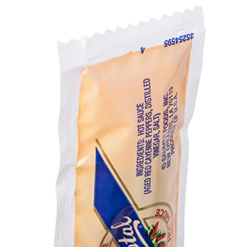 Crystal Hot Sauce Portion Packets - 7g, 200/Case - Bold Heat for Culinary - Chicken Pieces