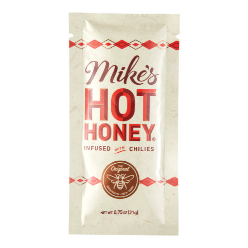 Mike's Hot Honey 0.50 oz. Packet - 100/Case | Sweet and Spicy Infusion - Chicken Pieces