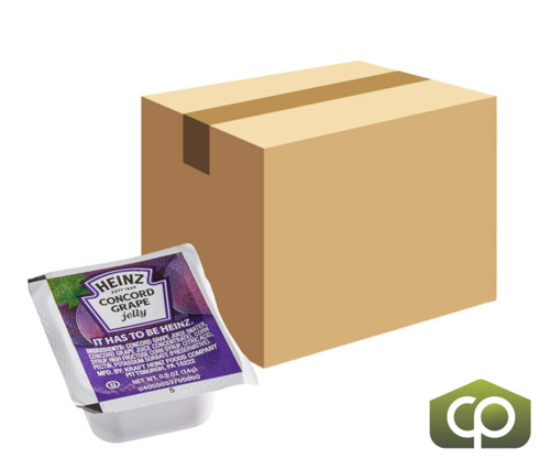 Heinz Concord Grape Jelly Portion Cups - 0.5 oz. (200/Case), Fresh and Sweet - Chicken Pieces