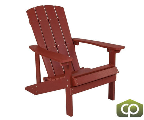 Flash Furniture Red 35"H, 29 1/2"W JJ-C14501-RED-GG Charlestown Adirondack Chair Resin - Chicken Pieces