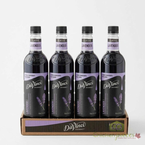 DaVinci Gourmet Classic Sweet and Floral Lavender Flavoring Syrup 750 mL - Chicken Pieces
