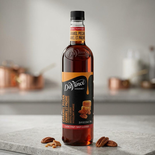 DaVinci Gourmet Caramel Pecan Flavoring Syrup - Rich Indulgence, 750 mL - Chicken Pieces