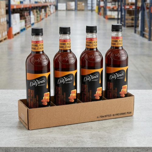 DaVinci Gourmet Caramel Pecan Flavoring Syrup - Rich Indulgence, 750 mL - Chicken Pieces